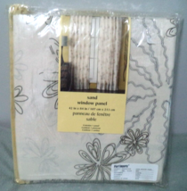 Pier 1 Imports One Sand Window Panel 42 in x 84 in Curtain NEW - $29.65