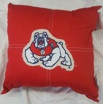 Fresno State Bulldogs Letterman 18&quot; x 18&quot; Pillow - NCAA - £7.00 GBP