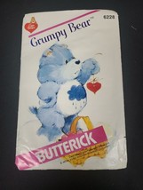 Butterick Grumpy Bear 6228 SEWING Pattern Vintage Stuffed Care Bear Doll... - $4.95