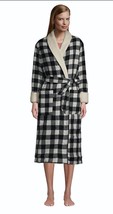 LANDS END Fleece Lined Long ROBE Size: MEDIUM Petite (10P - 12P) New - £79.13 GBP