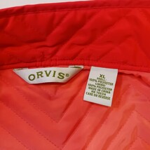 Orvis RN#70534 Women's Full Zip Orange Sleeveless Vest Pockets Size XL image 3