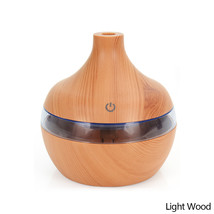 Electric Air Humidifier Essential Aroma Oil Diffuser Ultrasonic Wood Grain - £27.08 GBP