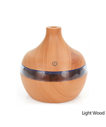 Electric Air Humidifier Essential Aroma Oil Diffuser Ultrasonic Wood Grain - £27.13 GBP