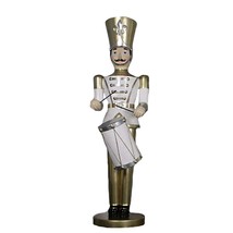 Giant 9ft Gold Drummer Toy Soldier Statue - £2,209.58 GBP