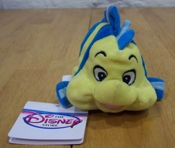 Walt Disney Store The Little Mermaid FLOUNDER FISH Plush Toy NEW w/ TAG - £12.91 GBP