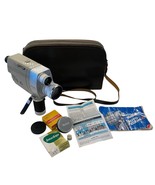 MINOLTA Auto Zoom 8  8mm Movie Camera Bundle Leather Case + Accessories ... - $38.95