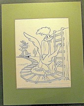 ROAD RONNER &amp; WILE E. COYOTE (ORIGINAL ART 1970,S COMIC BOOK COVER) WOW * - $18,497.06 MXN