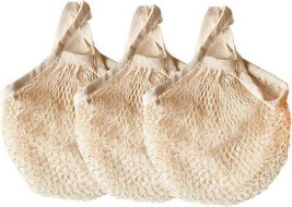 Ecology Reusable Cotton Mesh Grocery Bags Cotton String Bags Net Shoppin... - £19.55 GBP