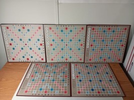 Lot of 5 Vintage Scrabble Boards Only- 1948 Copyright (No Game Pieces) - £15.77 GBP
