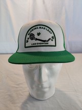 Green White A.Lab Trucker hat &quot;Blowing Mad Leaf Like Everyday&quot; - $15.53