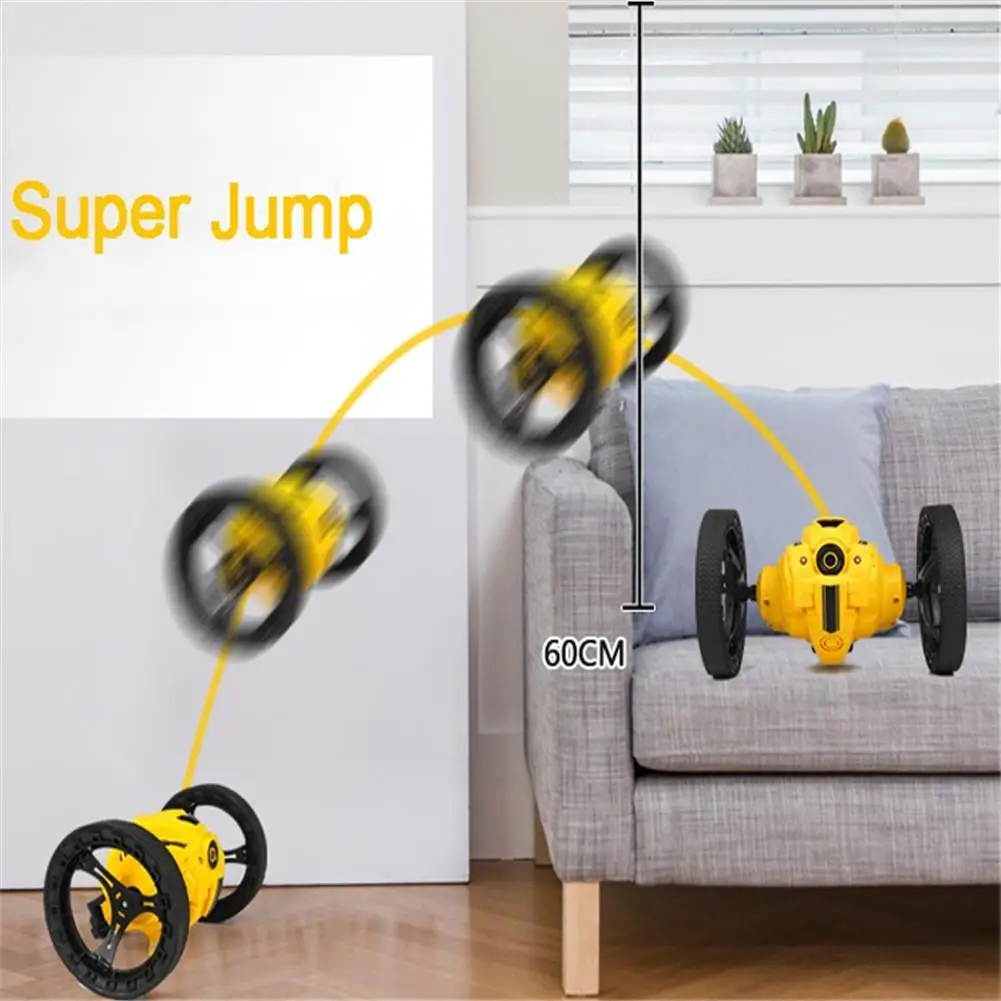 WiFi RC High Speed Video Remote Control Jumping Car Prank Stunt Toy LED - £51.82 GBP+