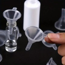 10 Pack Clear Mini Plastic Funnels for Lab Bottles, Oils, Perfumes, Powd... - $5.63