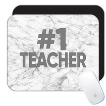 Number One Teacher : Gift Mousepad 1 Professor Marble Appreciation - £10.15 GBP