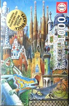 Educa Gaudi Collage 1000 pc Miniature Jigsaw Puzzle Modern Art - £11.83 GBP