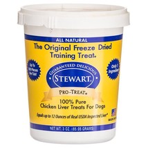 Stewart Pro-Treat 100% Freeze Dried Chicken Liver for Dogs 3 oz - £36.89 GBP