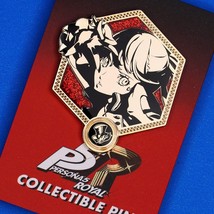 Persona 5 Royal Violet Sumire Yoshizawa All-Out Attack Golden Enamel Pin Figure - £11.78 GBP