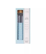 Everybeing Glass Water Bottle with Blue Silicone Sleeve 18.6 oz - $15.62