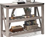 Entryway Table - Wood Console Table With Shelves, Farmhouse Sofa Table F... - $259.99