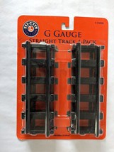 G  Gauge Model Train Lionel 8&quot; Straight Track 4 Pack New in Package 7-11039 - £11.81 GBP