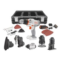BLACK+DECKER 20V MAX MATRIX Cordless Combo Kit, 6-Tool, White and Orange - $168.29