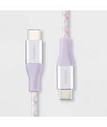 heyday USB-C to USB-C Braided Cable 6ft Soft Purple - €8,30 EUR heyday USB-C to USB-C Braided Cable 6ft Soft Purple - €8,30 EUR