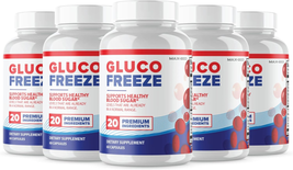 (Official 5 Pack) Glucofreeze - Gluco Freeze Pills Advanced Formula Supplement B - £70.95 GBP