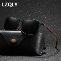 Luxury Square Vintage Polarized Sunglasses For Men Women Fashion Travel Driving - £15.46 GBP