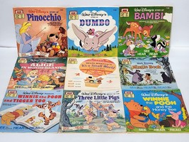 Lot 9 - VTG Disney SEE HEAR READ Along Books (NO Cassettes) Pinocchio Po... - $8.90