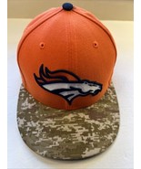 Denver Broncos NFL Salute To Service New Era 59Fifty Camo Fitted Hat Cap... - $14.84