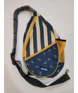Kavu Rope Sling Crossbody Bag Teardrop Backpack Striped Fish Pattern LRG... - $23.70