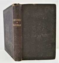 1855 antique WINTHROP maine HISTORY anti-slavery temperance water cure genealogy - £178.01 GBP