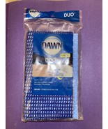 Dawn Duo Sponge Cloth Scrub &amp; Wipe Rare &amp; Hard To Find New Only 1 In Pack - £41.67 GBP