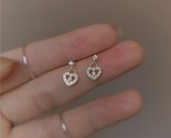 L crystal heart plating 14k gold stud earrings women fashion exquisite anniversary thumb155 crop