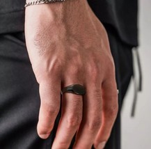 Anillo de acero inoxidable para hombre, sortija cuadrada clásica Hipster Unisex, - £20.77 GBP