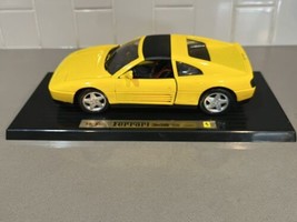 Maisto Special Edition 1990 Ferrari 348TS Yellow 1:18 Metal Diecast   - £13.06 GBP