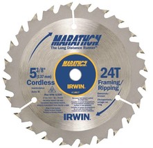 Irwin Marathon Circular Saw Blade Carbide Cutting Edge 5-3/8&quot; 24Teeth Pa... - $69.29
