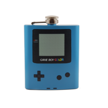 Gameboy Color - Blue Custom Flask Canteen Collectible Gift Video Games N... - $26.00