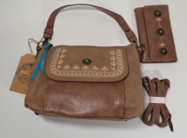 Catchfly Leather Purse w/ Wallet Concealed Carry Western Rodeo Saddlebag... - $55.39