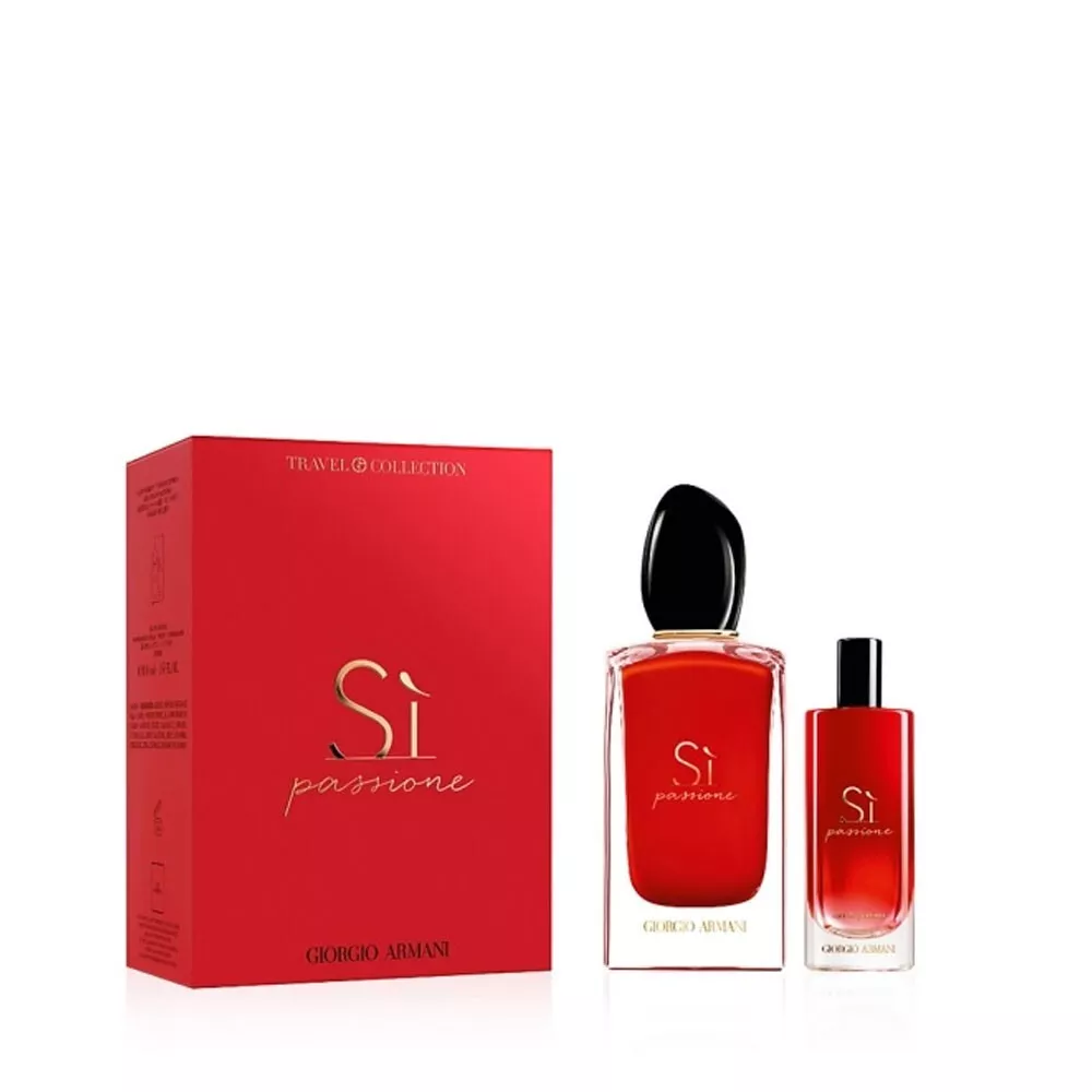 Giorgio Armani Si Passione Eau de Parfum Spray Gift Set(3.4oz/100ml+0.5oz/15ml)