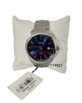 Seiko SUR153 Classic Stainless Steel 100M Blue Dial Date Watch 6N42-00C0 ($225) - £95.54 GBP