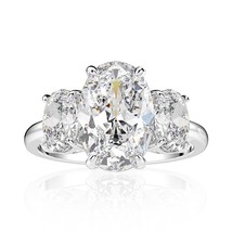 OEVAS Luxury Real 925 Sterling Silver Created Moissanite Gemstone Wedding Engage - £39.04 GBP