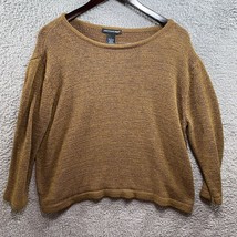 Saint Tropez west knit sweater brown size large - $9.60