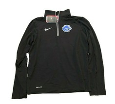 NWT New Boise State Broncos Nike Game-Day Half Zip Knit Size Small Jacket - £47.27 GBP