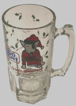 Spuds Mackenzie Bud Light Heavy Glass Christmas Beer Mug 32 oz. Vintage ... - $5.63
