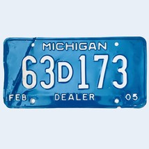 2005 United States Michigan Base Dealer License Plate 63D173 - £13.13 GBP