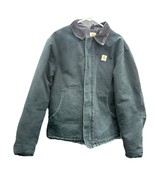 Vintage Carhartt Arctic Quilted Lined Corduroy Collar Jacket Black Distr... - $237.18 CAD
