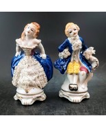 Two Victorian Porcelain Ceramic Oftriart Figurines Hand-Painted In Japan... - €10,25 EUR