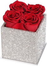 Mothers Day Gifts for Mom Women Her, Preserved Roses in a Box Covered with Shiny - £42.51 GBP