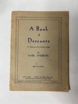 A Book of Descants to Well Known Hymn Tunes by Mark Andrews (1939, Music... - £13.75 GBP