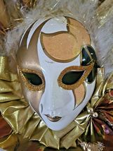 MASQUERADE MASK WALL HANGING CERAMIC DECORATIVE image 2
